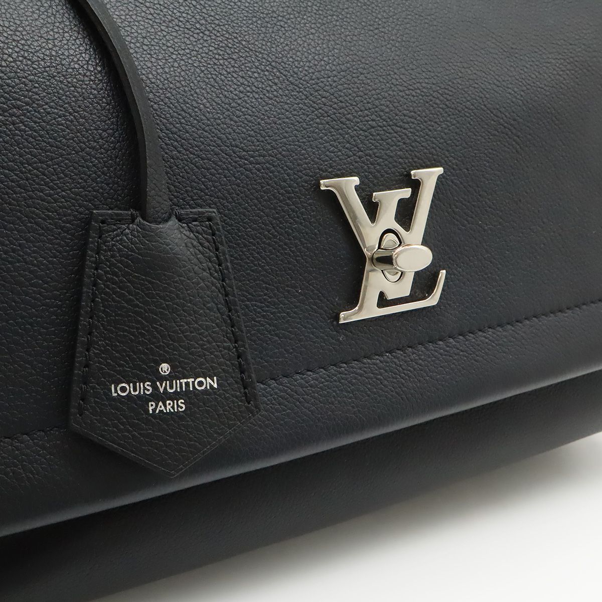 Louis Vuitton Lockme Cartable 2-Way Shoulder Bag Soft Calf Leather Noir Black — view 9