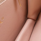 Chanel Beauty Lock Quilted CC Logo Flap Chain Shoulder Bag Leather Pink Gold — view 7