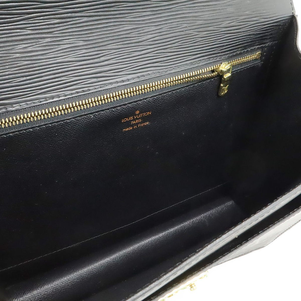 Louis Vuitton Epi Monceau Second 2-Way Shoulder Bag Noir Black Gold — view 6
