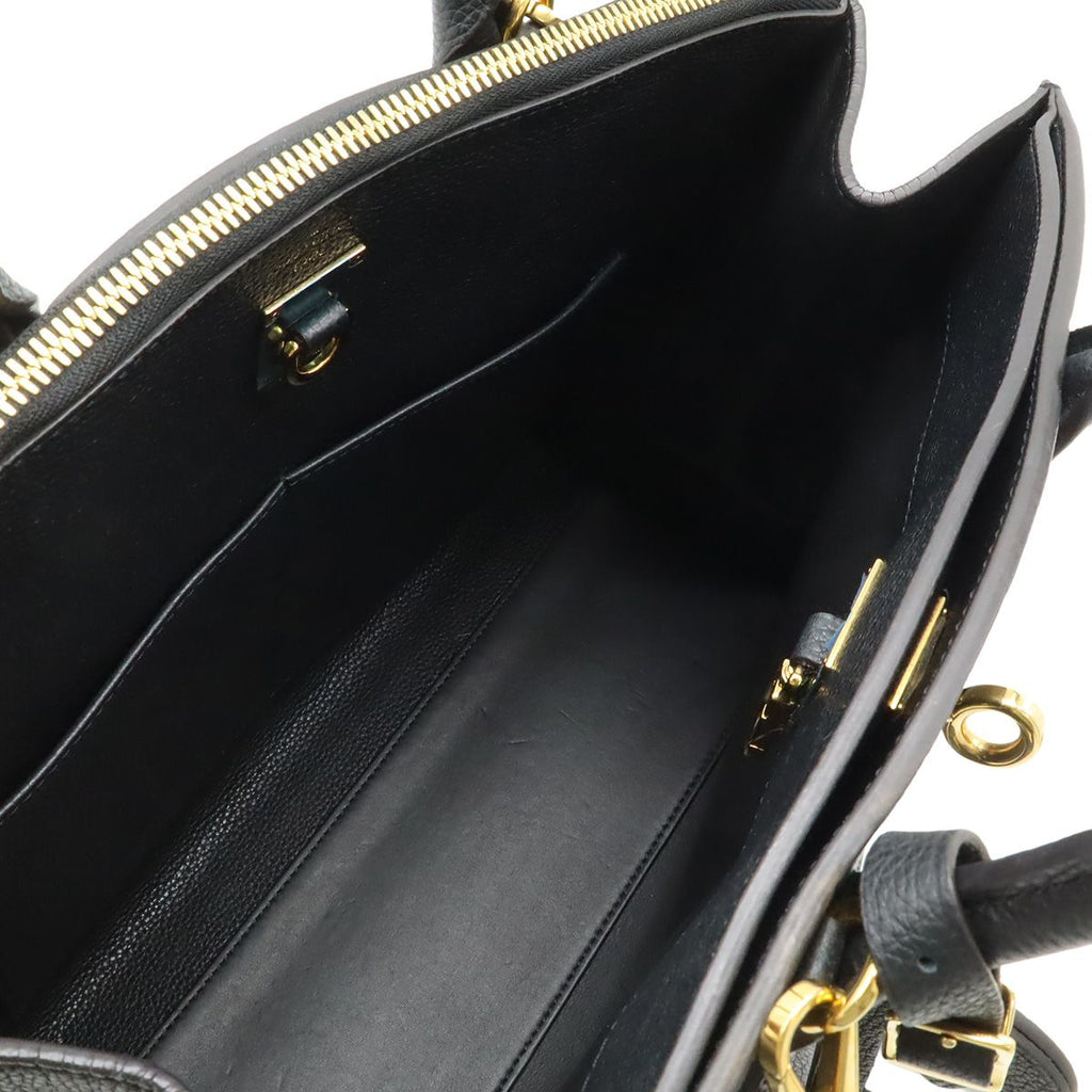 Louis Vuitton City Steamer Mm 2-Way Shoulder Bag Taurillon Leather Noir Black — view 7