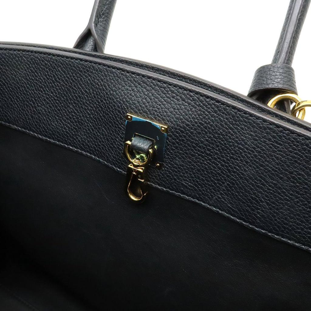 Louis Vuitton City Steamer Mm 2-Way Shoulder Bag Taurillon Leather Noir Black — view 8