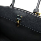 Louis Vuitton City Steamer Mm 2-Way Shoulder Bag Taurillon Leather Noir Black — view 8