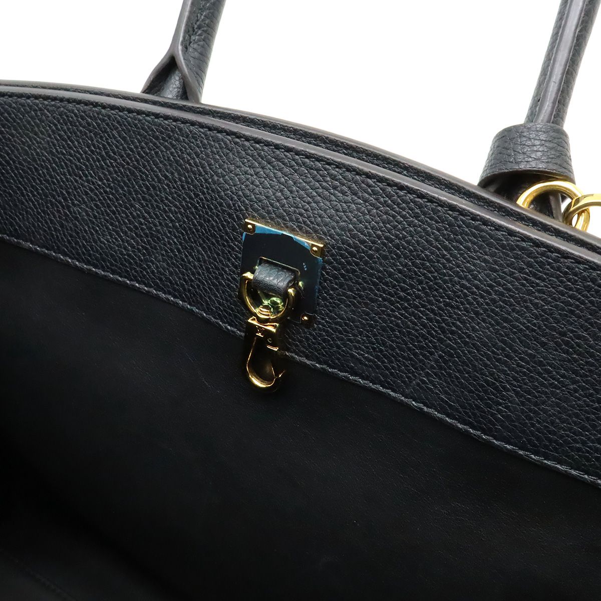 Louis Vuitton City Steamer Mm 2-Way Shoulder Bag Taurillon Leather Noir Black — view 8