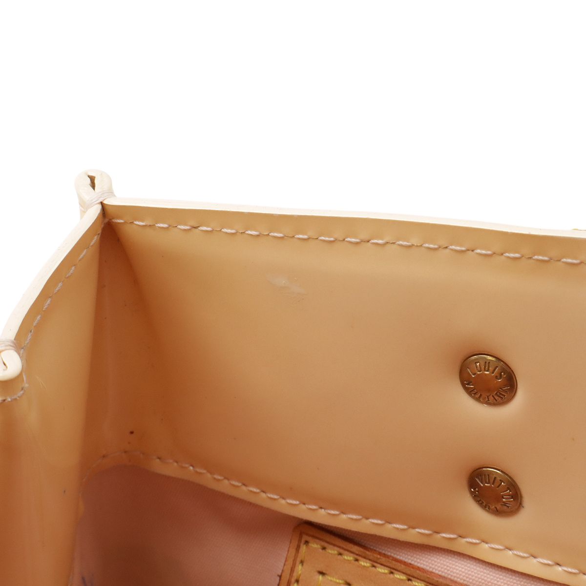 Louis Vuitton Monogram Vernis Reed PM Tote Mini Leather Enamel Marshmallow Pink — view 8