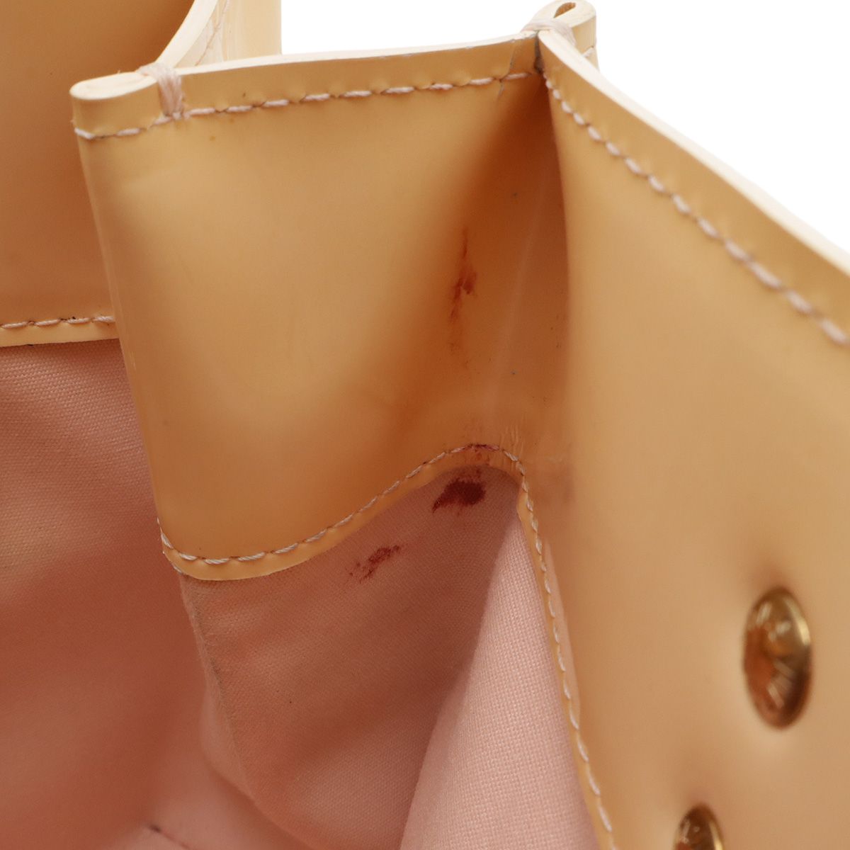 Louis Vuitton Monogram Vernis Reed PM Tote Mini Leather Enamel Marshmallow Pink — view 7