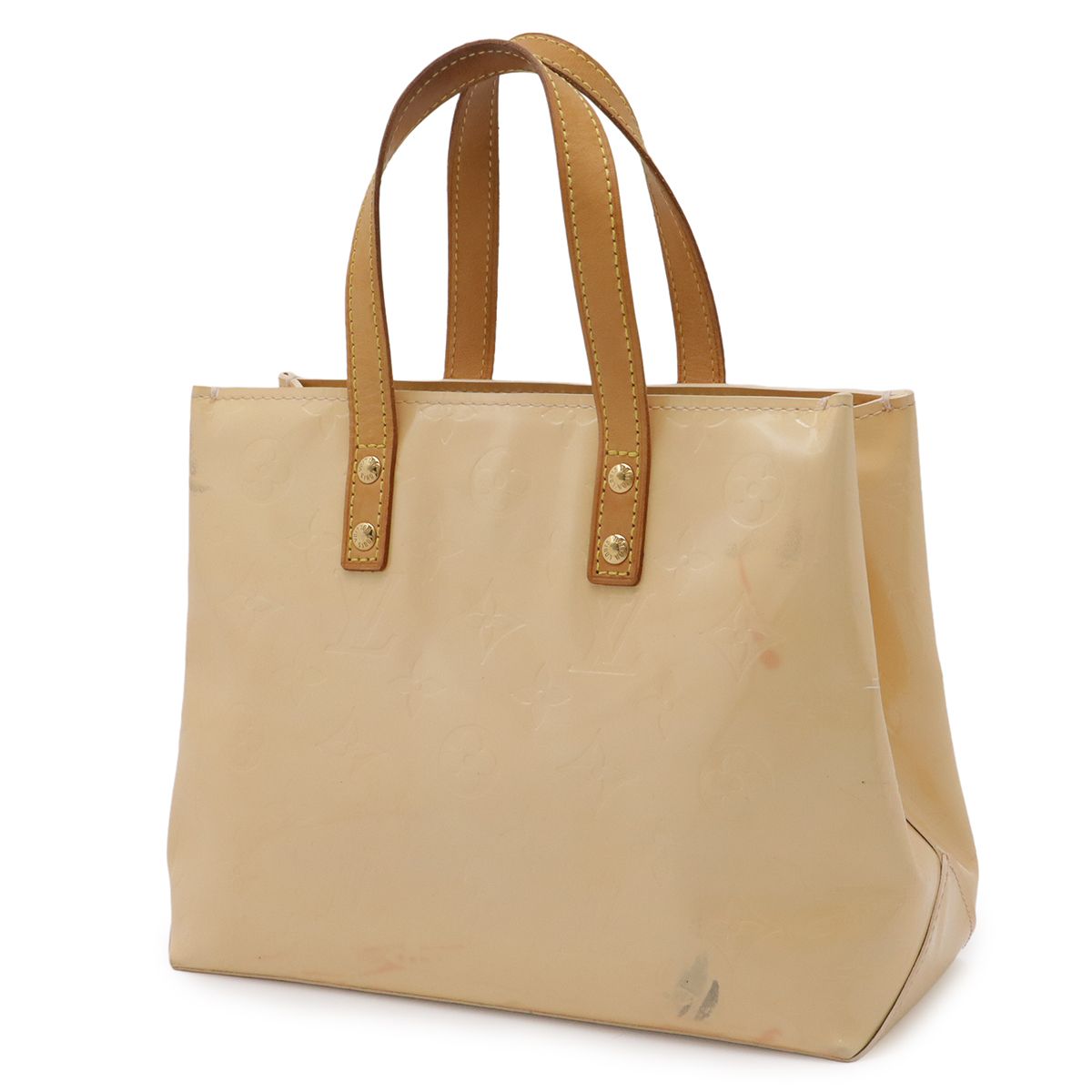 Louis Vuitton Monogram Vernis Reed PM Tote Mini Leather Enamel Marshmallow Pink — view 2