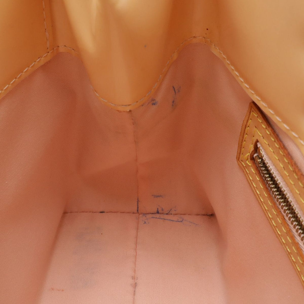 Louis Vuitton Monogram Vernis Reed PM Tote Mini Leather Enamel Marshmallow Pink — view 9