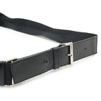 Prada Triangle Logo Belt Bag Waist Pouch Bag Nylon Leather Nero Black Silver — view 5