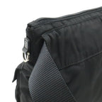 Prada Triangle Logo Belt Bag Waist Pouch Bag Nylon Leather Nero Black Silver — view 4