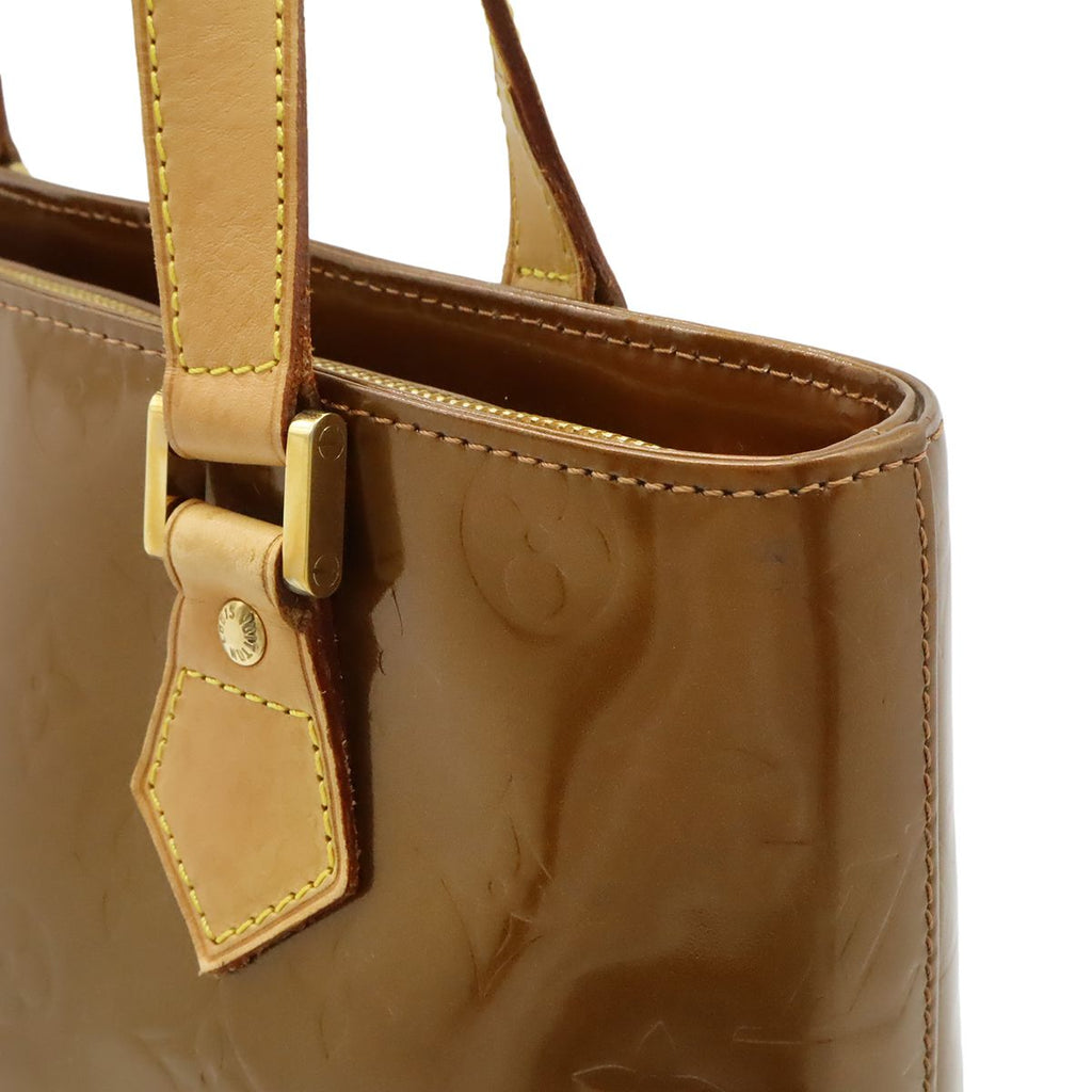 Louis Vuitton Monogram Vernis Houston Tote Shoulder Bag Enamel Blanc — view 8