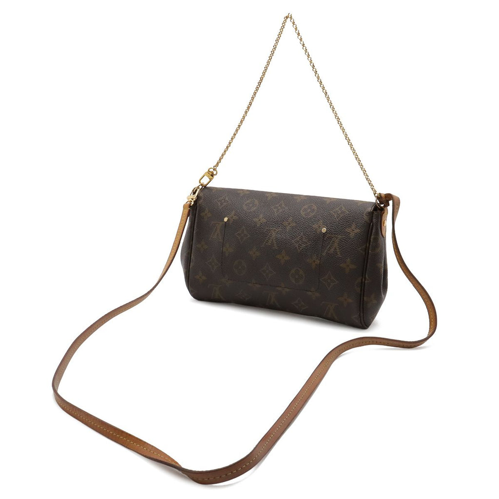Louis Vuitton Monogram Favorite MM Shoulder Bag Crossbody Chain 2-Way Clutch — view 2