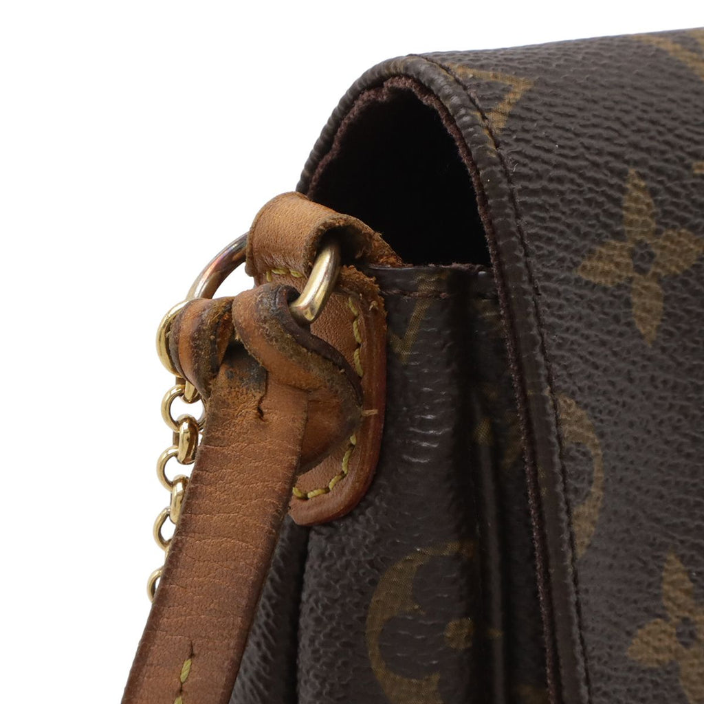 Louis Vuitton Monogram Favorite MM Shoulder Bag Crossbody Chain 2-Way Clutch — view 6