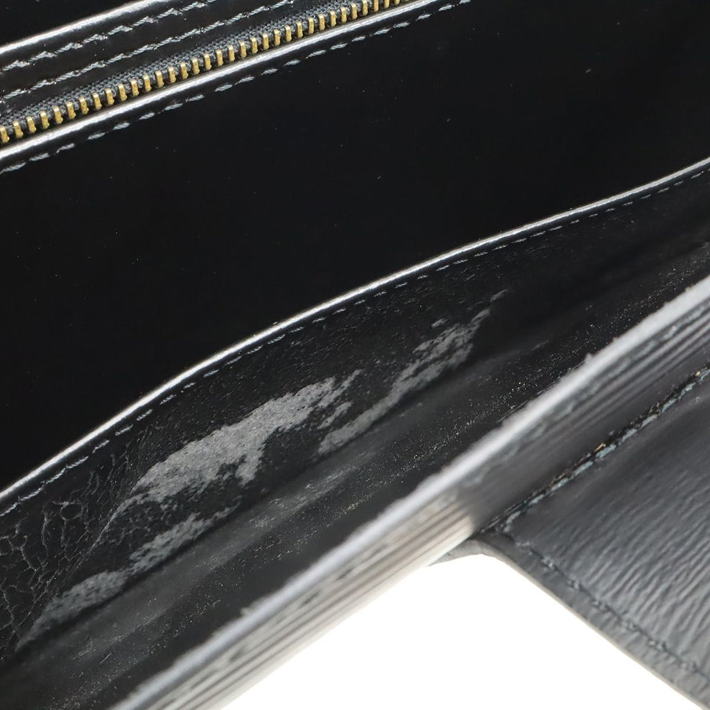 Louis Vuitton Epi Capuchin Shoulder Bag Crossbody Noir Black Gold — view 9