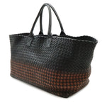 Bottega Veneta Intrecciato Gradient Cover GM Tote Leather Black Brown Limited — view 2