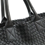 Bottega Veneta Intrecciato Gradient Cover GM Tote Leather Black Brown Limited — view 7
