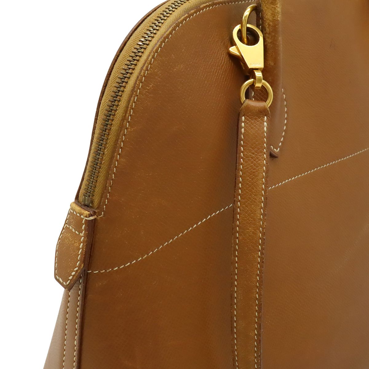 Hermes Bolide 35 2-Way Shoulder Bag Courchevel Brown Gold — view 5