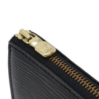 Louis Vuitton Epi Pochette Pouch Handbag Noir Black Gold — view 4