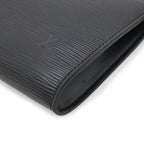 Louis Vuitton Epi Pochette Pouch Handbag Noir Black Gold — view 3