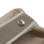 Hermes Bride-a-Brac PM Bath Pouch Cosmetic Handbag Canvas Natural Beige — view 4