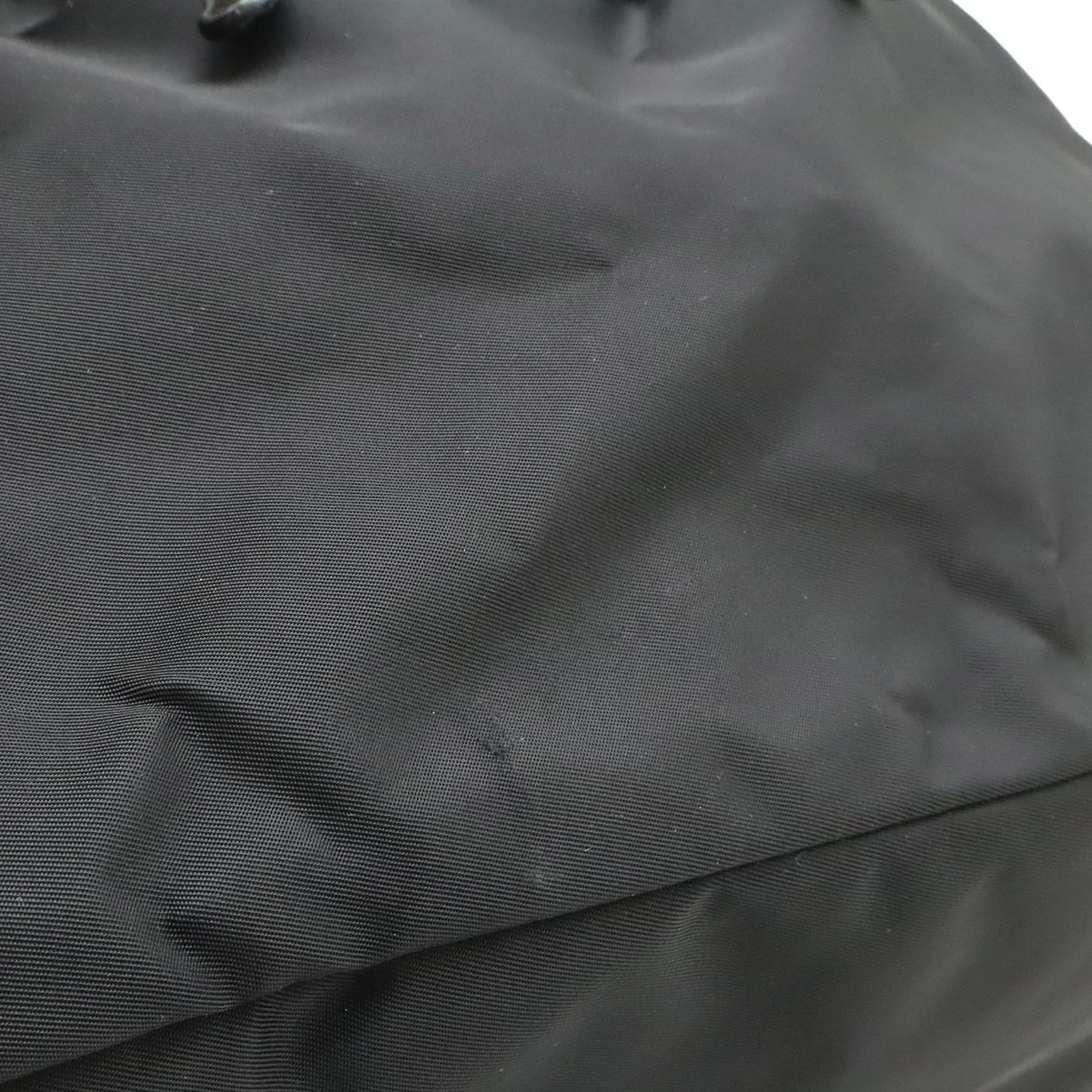 Prada Ribbon Braided Tote 2-Way Shoulder Bag Nylon Nero Black Gold — view 9