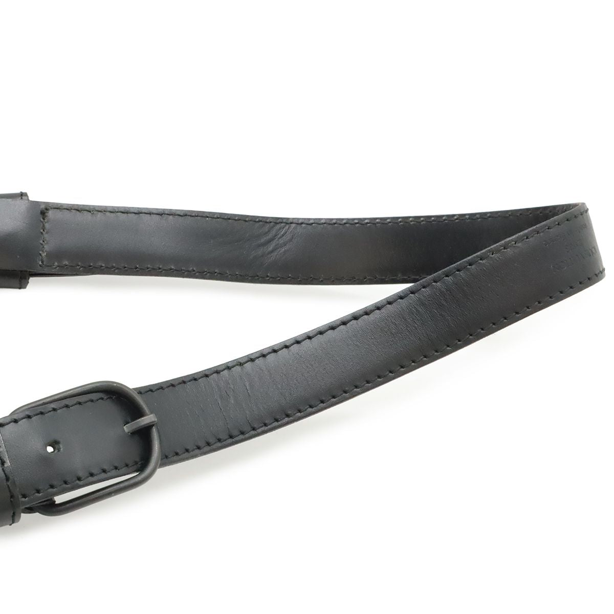 Louis Vuitton Epi Sac Saw Shoulder Bag Leather Noir Black — view 5