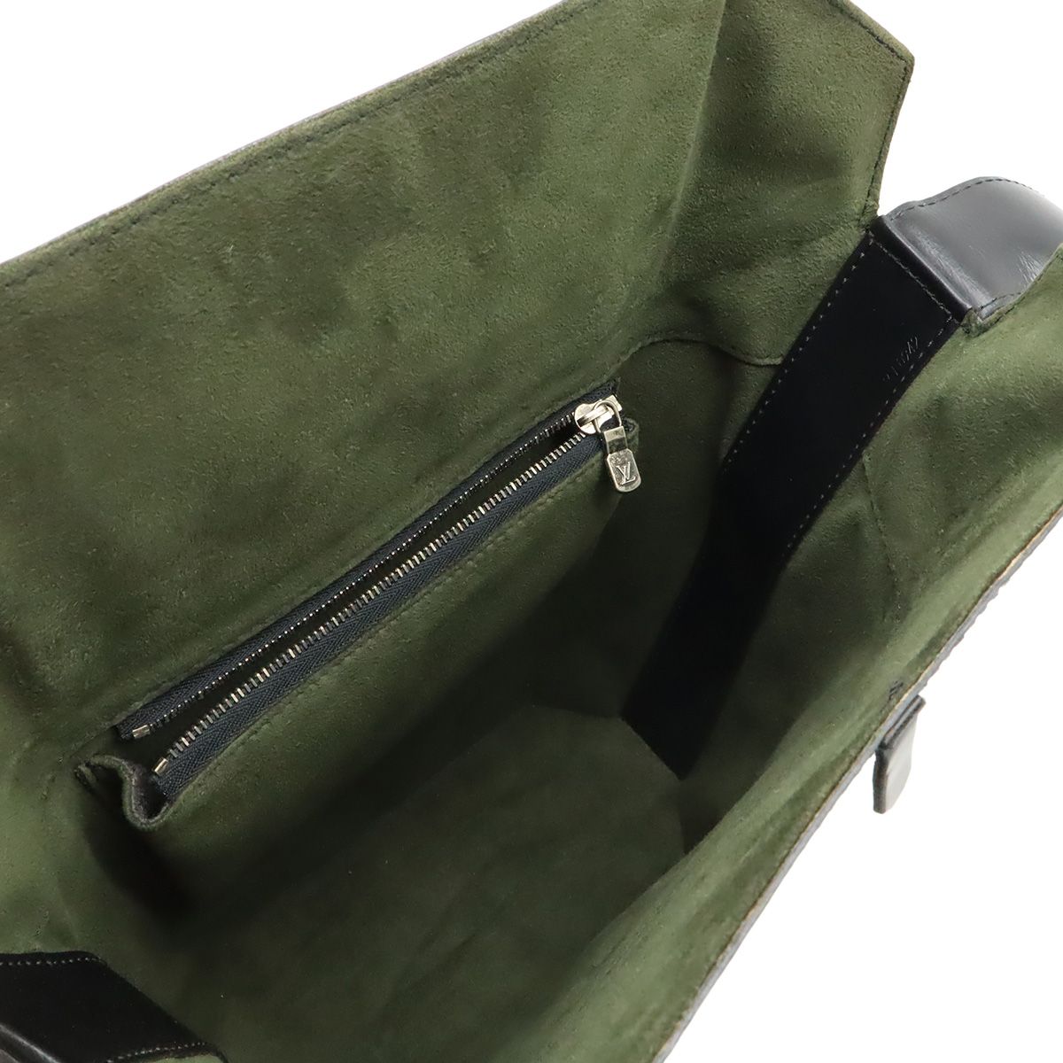 Louis Vuitton Epi Sac Saw Shoulder Bag Leather Noir Black — view 8