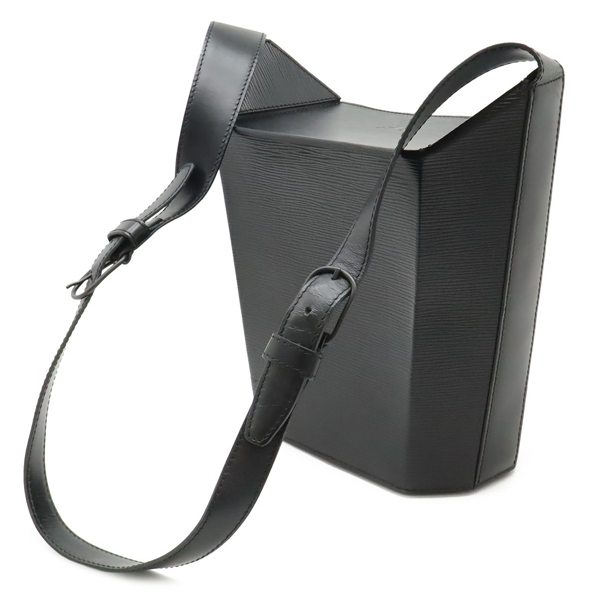 Louis Vuitton Epi Sac Saw Shoulder Bag Leather Noir Black — view 2