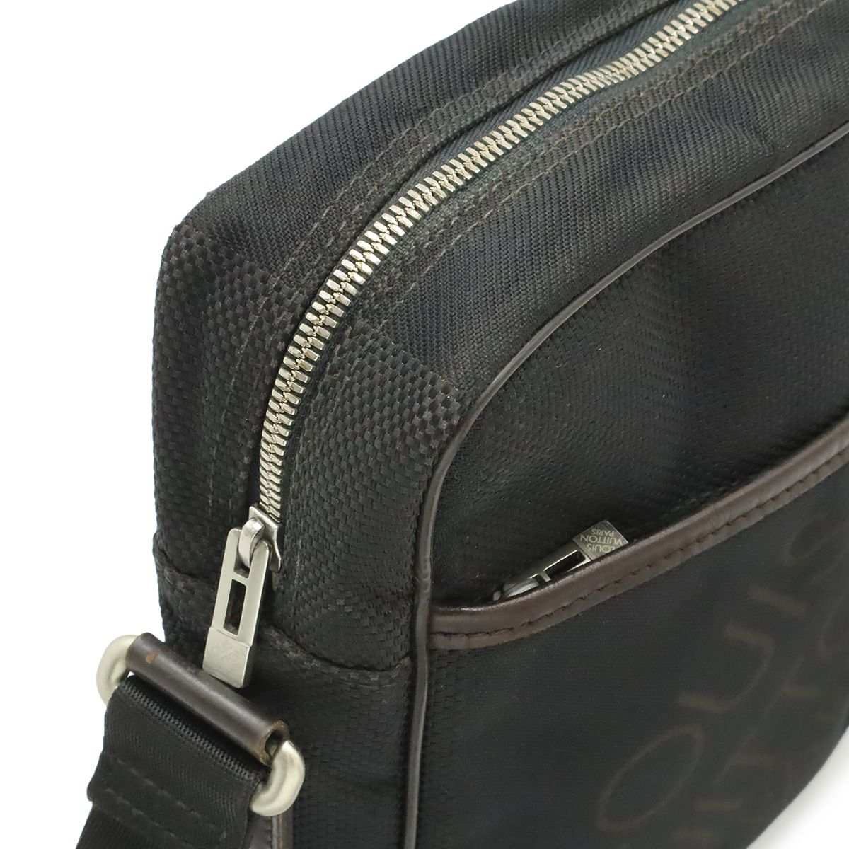 Louis Vuitton Damier Geant Citadin NM Shoulder Bag Crossbody Canvas Noir Black — view 4