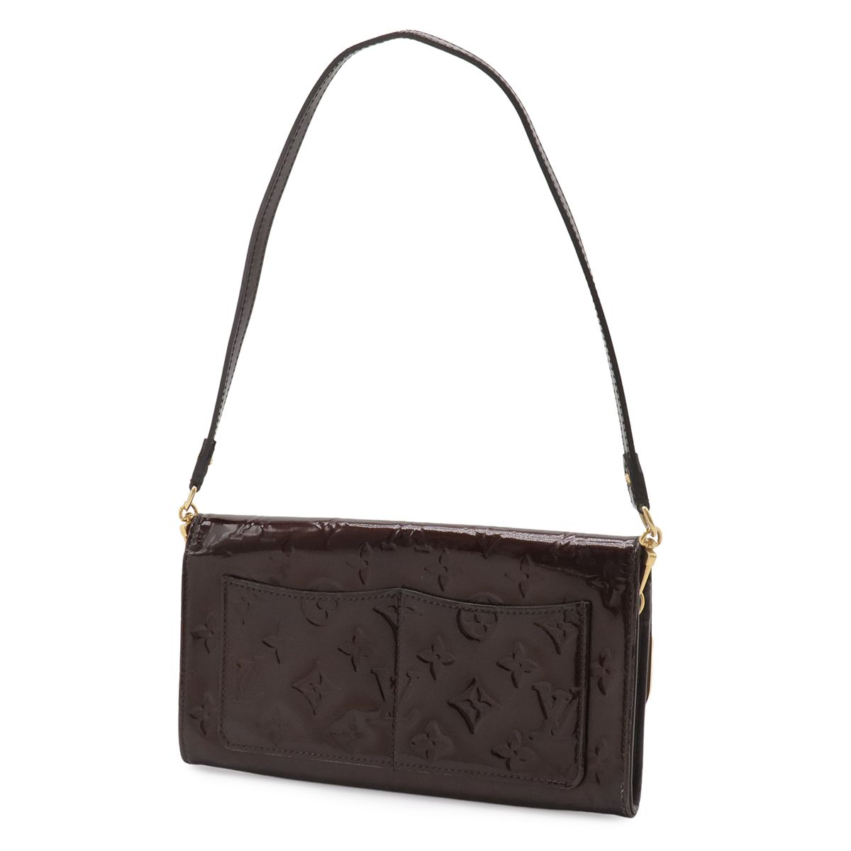 Louis Vuitton Monogram Vernis Rossmore MM Shoulder Bag 2-Way Clutch Amarante — view 2