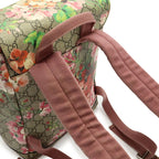 Gucci GG Blooms Supreme Backpack Flower Floral Pattern Beige Pink Multicolor — view 4