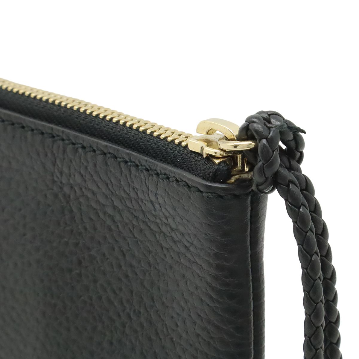 Gucci Bamboo Tassel Clutch Pouch Depth Leather Black — view 4