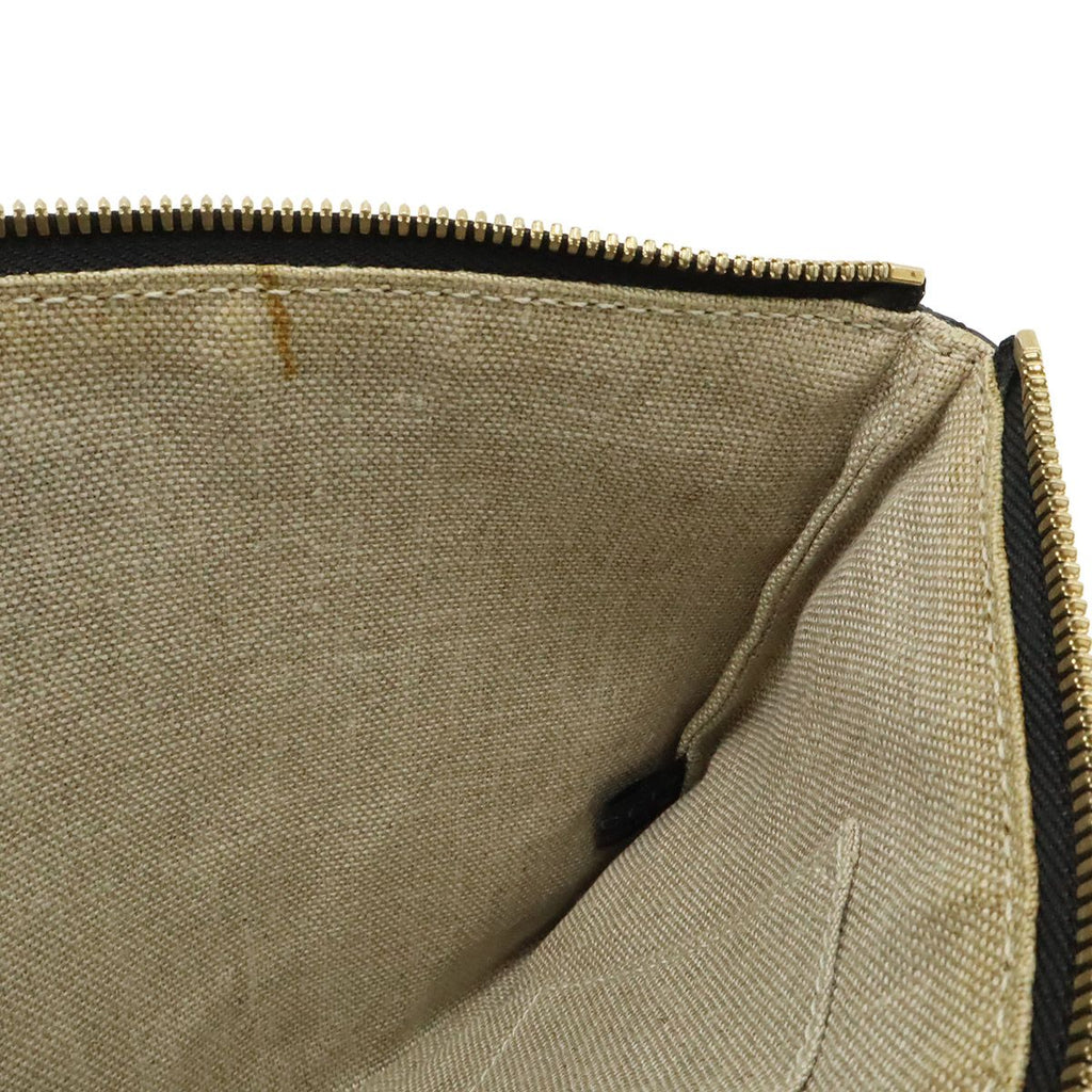 Gucci Bamboo Tassel Clutch Pouch Depth Leather Black — view 7