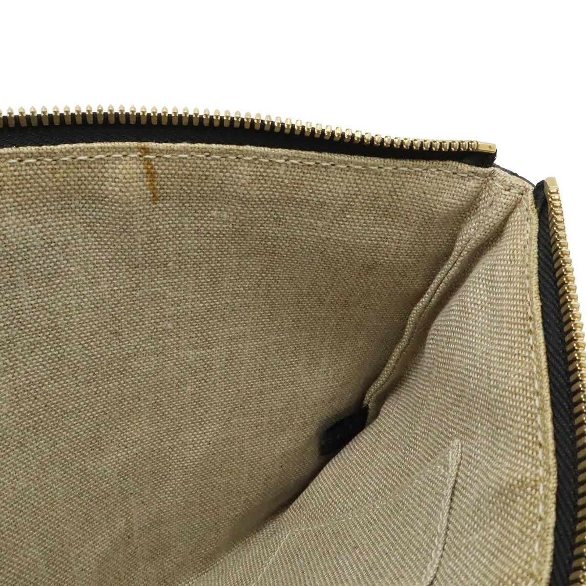 Gucci Bamboo Tassel Clutch Pouch Depth Leather Black — view 7