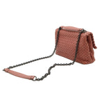 Bottega Veneta Olympia Intrecciato Small Shoulder Bag Chain Leather Pink — view 2