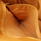 Chanel CC Logo Tote Shoulder Bag Leather Master Yellow — view 8