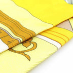 Hermes Twill Scarf Yellow — view 5