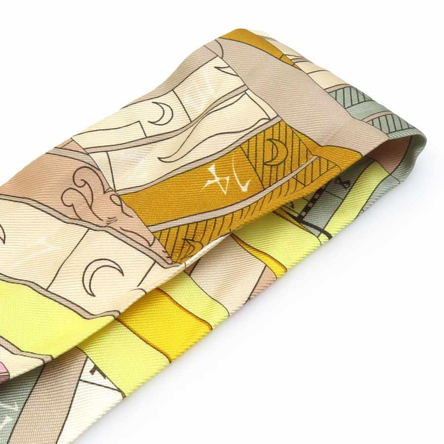 Hermes Twill Scarf Yellow — view 6
