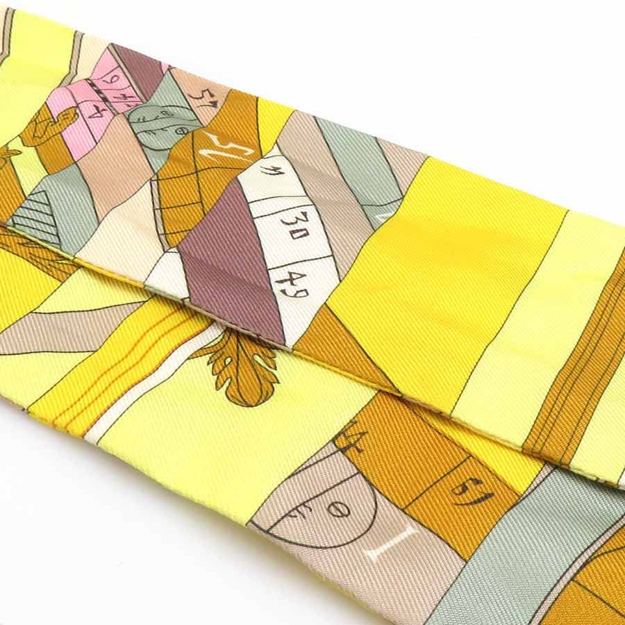 Hermes Twill Scarf Yellow — view 7