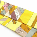 Hermes Twill Scarf Yellow — view 7