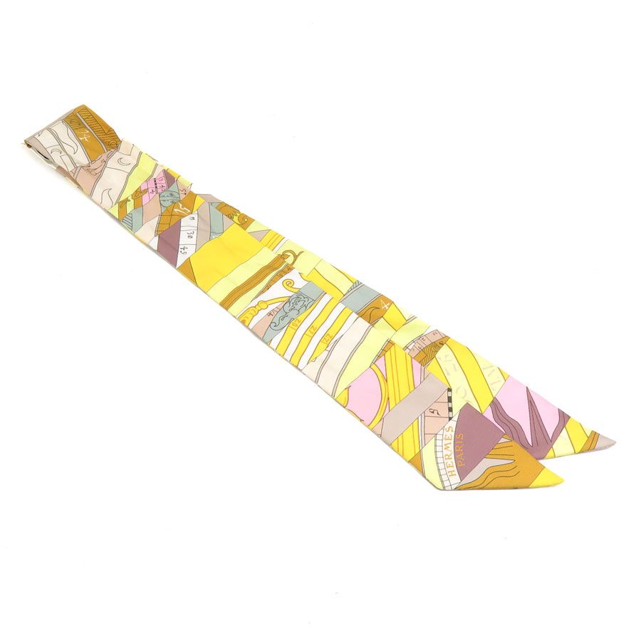 Hermes Twill Scarf Yellow — view 2