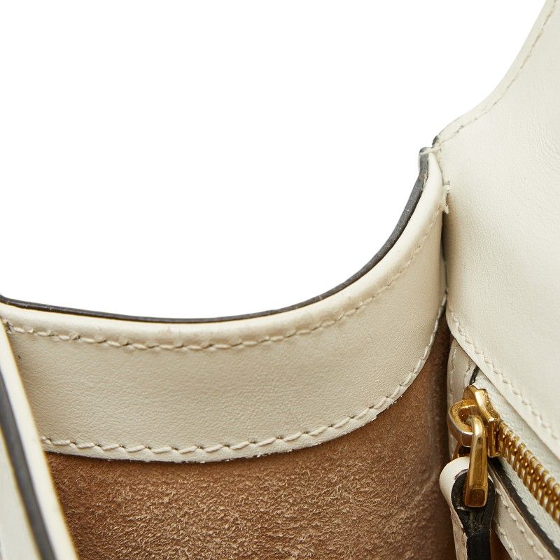Gucci Sherry Line Sylvie Shoulder Bag White Multicolor Leather — view 9