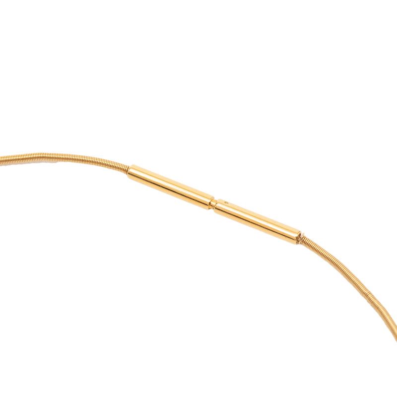 Hermes Cage de Ash Cube Necklace Gold Plated — view 5