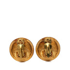 Chanel CC Logo Earrings Gold Plated — view 2
