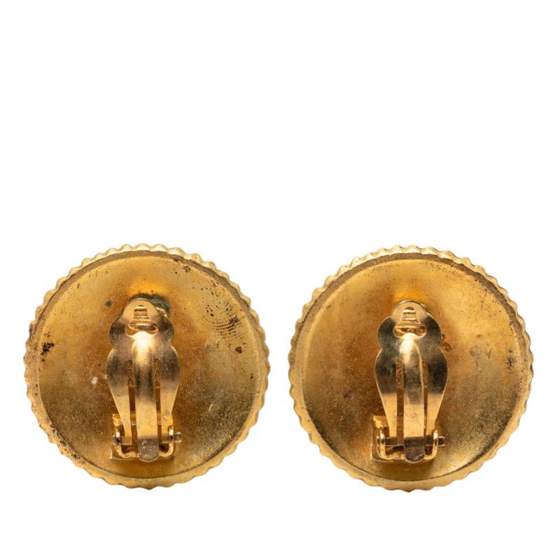 Chanel Coco Logo Earrings Gold Plated — view 2