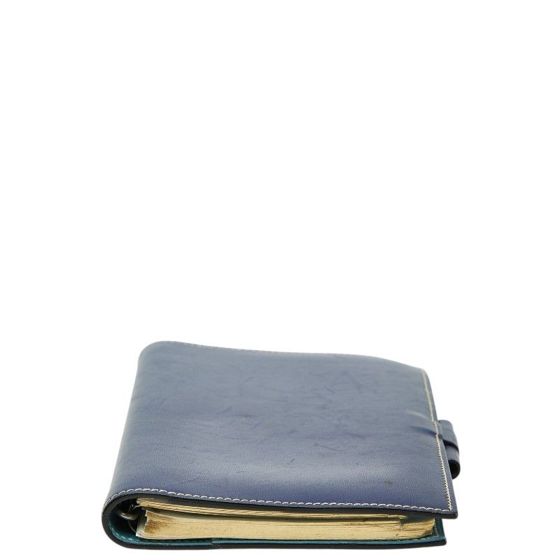 Hermes Agenda Vision Notebook Cover Blue Light Box Calf — view 3