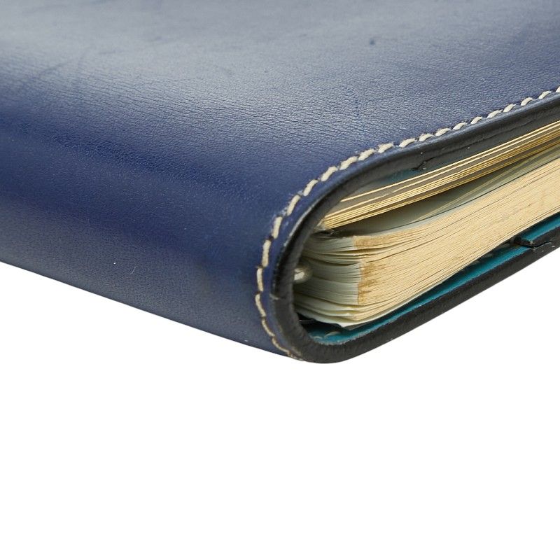 Hermes Agenda Vision Notebook Cover Blue Light Box Calf — view 4