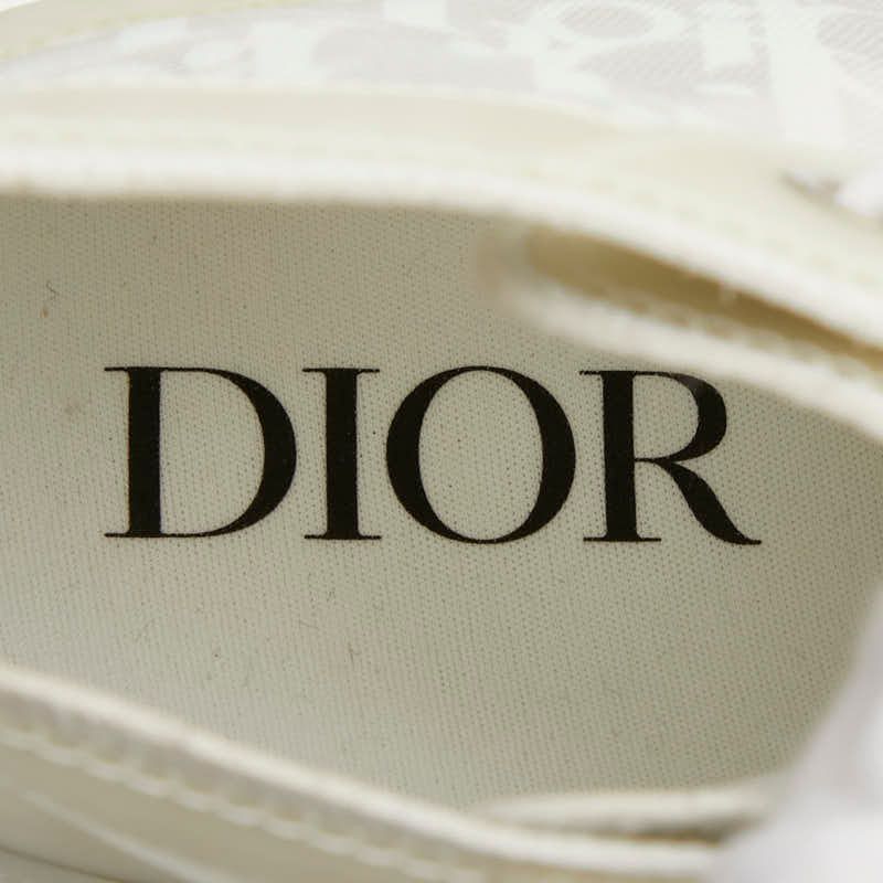 Dior Oblique League High Top Sneakers Cut 37 White Technical Fabric — view 8