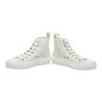 Dior Oblique League High Top Sneakers Cut 37 White Technical Fabric — view 4