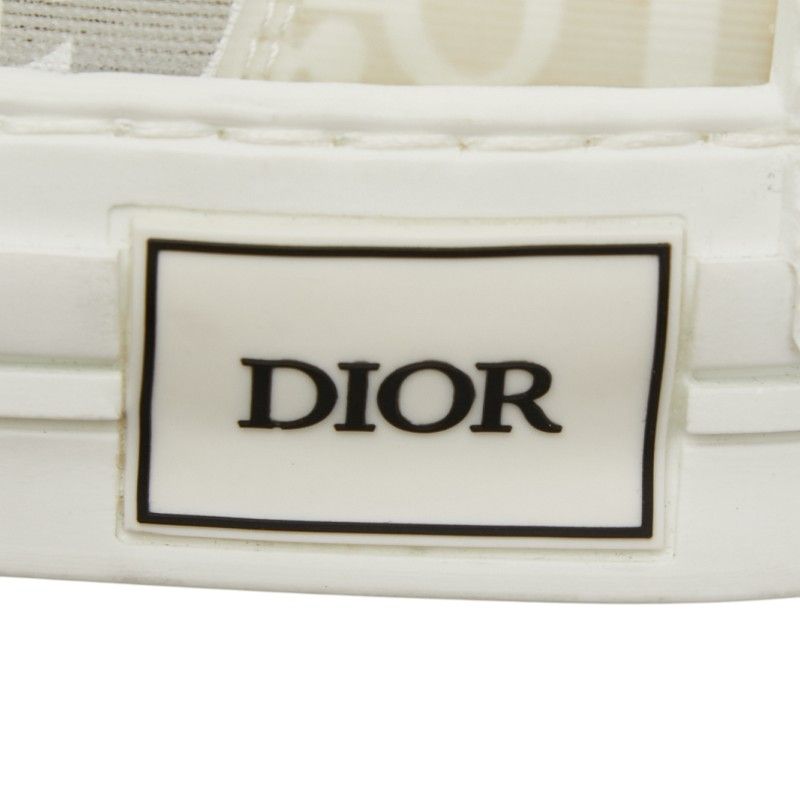 Dior Oblique League High Top Sneakers Cut 37 White Technical Fabric — view 7
