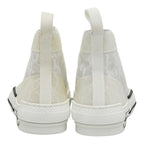 Dior Oblique League High Top Sneakers Cut 37 White Technical Fabric — view 3